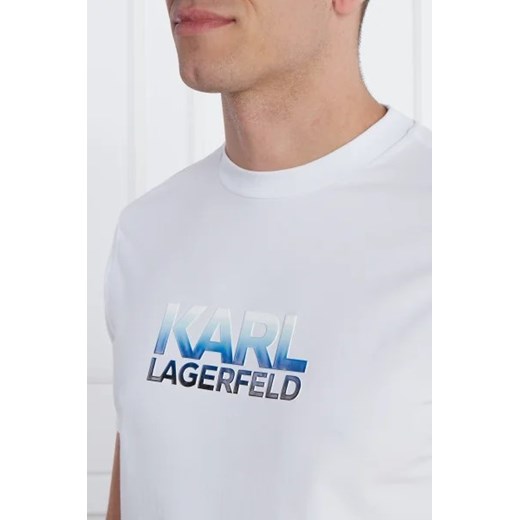 T-shirt męski Karl Lagerfeld z krótkimi rękawami bawełniany 