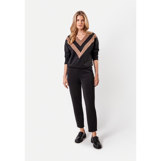 Dresowe spodnie w czarnym kolorze ze sklepu Molton w kategorii Spodnie damskie - zdjęcie 166951221