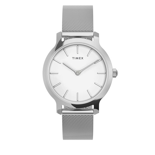 Zegarek Timex Transcend TW2U86700 Silver/White one size okazja eobuwie.pl