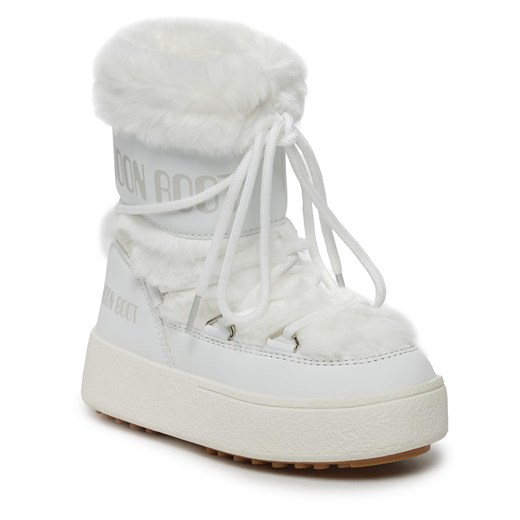 Śniegowce Moon Boot Jtrack Faux Fur Wp 34300900002 White 002 Moon Boot 27 wyprzedaż eobuwie.pl