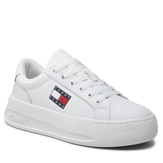 Sneakersy Tommy Jeans City Flatform EN0EN01786 White YBR Tommy Jeans 37 eobuwie.pl