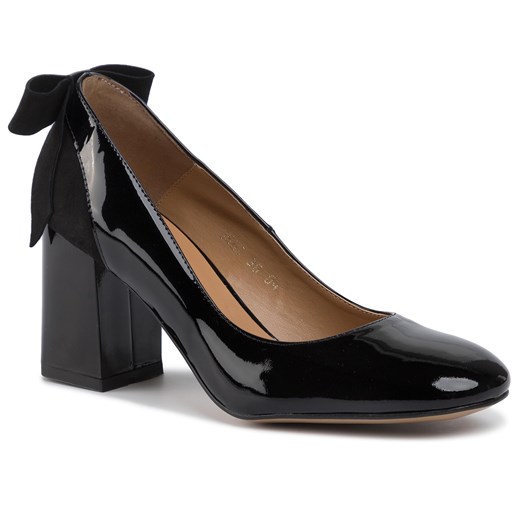 Półbuty Sagan 3562 Czarny Lakier Sagan 38 eobuwie.pl