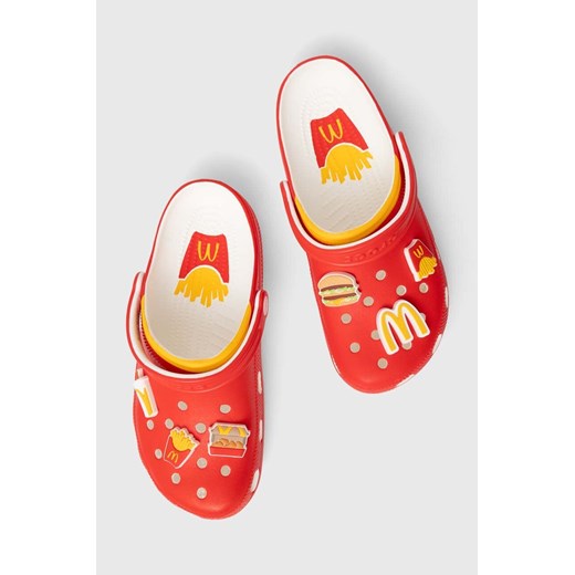 Crocs klapki Crocs x McDonald’s Clog kolor czerwony 209858.MUL ze sklepu PRM w kategorii Klapki męskie - zdjęcie 166958833