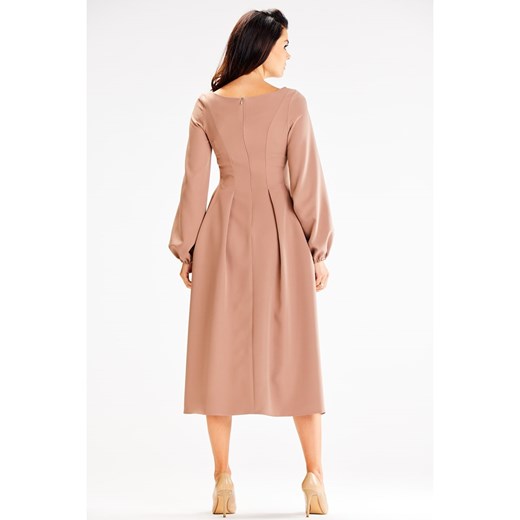 Awama Sukienka w kolorze beżowym XL okazja Limango Polska