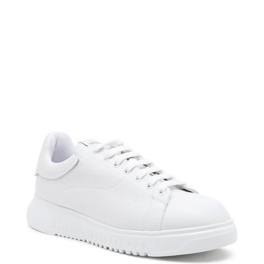 Trampki męskie Emporio Armani skórzane na wiosnę