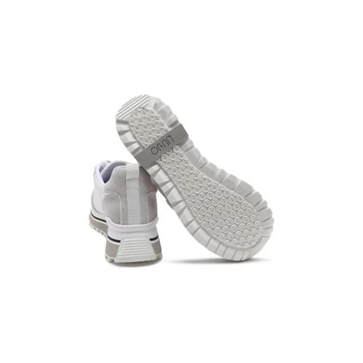 Buty sportowe damskie białe Liu Jo sneakersy na platformie sznurowane 