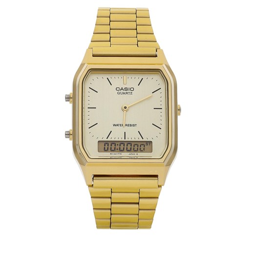 Zegarek Casio Vintage AQ-230GA-9DMQYES Gold/Gold ze sklepu eobuwie.pl w kategorii Zegarki - zdjęcie 166977963