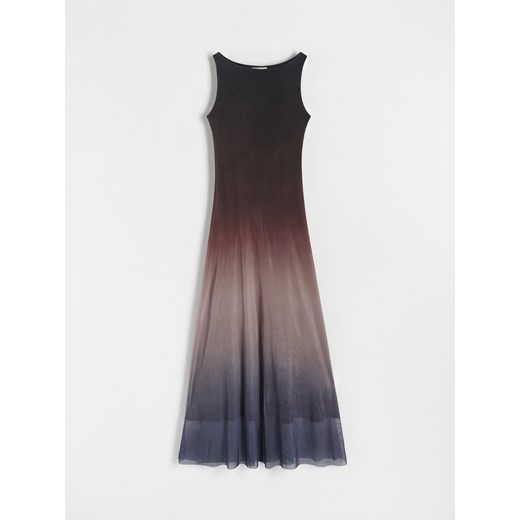 Reserved - Tiulowa sukienka z gradientem - wielobarwny Reserved M Reserved