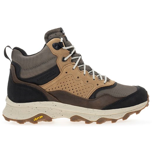 Buty Merrell Speed Solo Mid WP J004533 - brązowe ze sklepu streetstyle24.pl w kategorii Buty trekkingowe męskie - zdjęcie 166988264