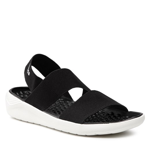 Sandały Crocs Literide Stretch Sandal W 206081 Black/White Crocs 37.5 eobuwie.pl