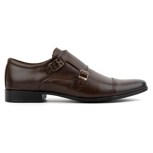 Skórzane buty wizytowe Monki 306LU ciemny brąz ze sklepu butyolivier w kategorii Buty eleganckie męskie - zdjęcie 166990340