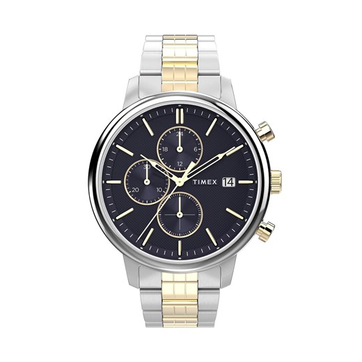 Zegarek Timex Chicago Chronograf TW2W13300 Silver/Navy ze sklepu eobuwie.pl w kategorii Zegarki - zdjęcie 166992660