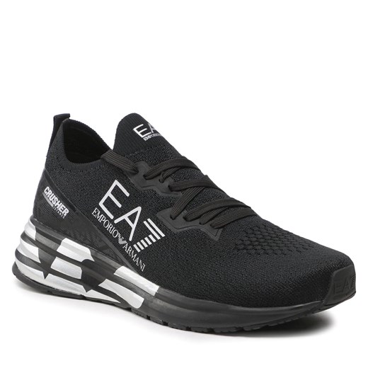 Sneakersy EA7 Emporio Armani X8X095 XK240 M826 Triple Black/Silver Training 41.13 promocja eobuwie.pl