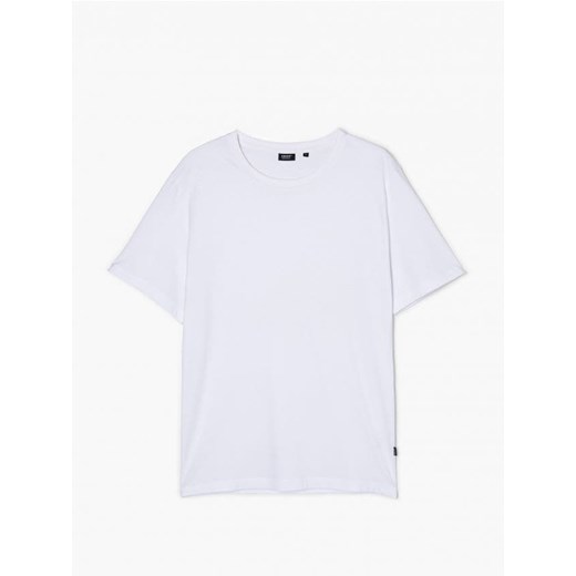 Cropp - Biała koszulka basic UNISEX - biały ze sklepu Cropp w kategorii T-shirty męskie - zdjęcie 167001041