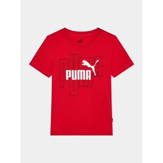 Puma T-Shirt Graphics No.1 Logo 676823 Czerwony Regular Fit Puma 164 MODIVO