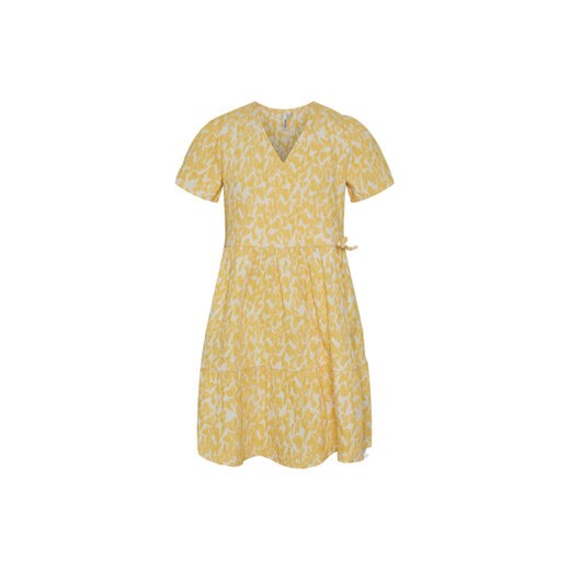 Pieces KIDS Sukienka 17137800 Żółty Loose Fit Pieces Kids 146 MODIVO