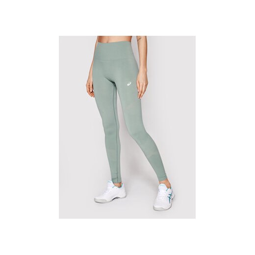 Asics Legginsy Seamless 2012B913 Zielony Slim Fit L MODIVO