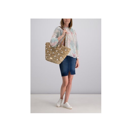 Pepe Jeans Bluzka Yakim PL303429 Biały Regular Fit Pepe Jeans L wyprzedaż MODIVO