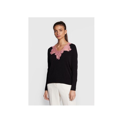 Ermanno Firenze Sweter M008EP2 Czarny Regular Fit Ermanno Firenze 40 MODIVO