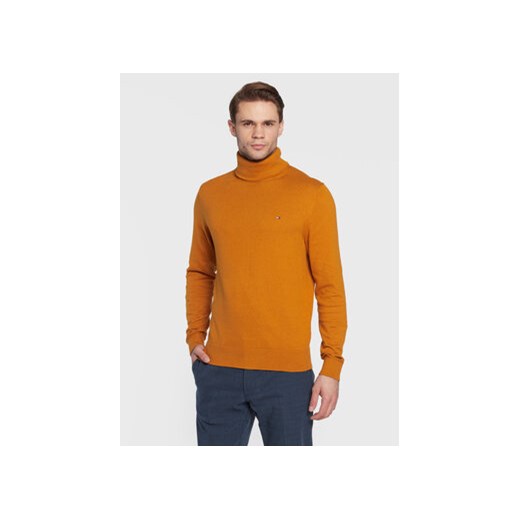 Tommy Hilfiger Golf Pima MW0MW28048 Żółty Regular Fit Tommy Hilfiger M wyprzedaż MODIVO
