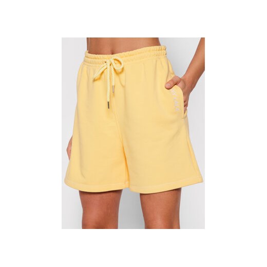 PLNY LALA Szorty sportowe Shorty PL-SI-SH-00009 Żółty Loose Fit XXS MODIVO