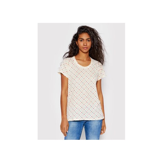 Pepe Jeans T-Shirt PL504093 Beżowy Regular Fit Pepe Jeans S MODIVO