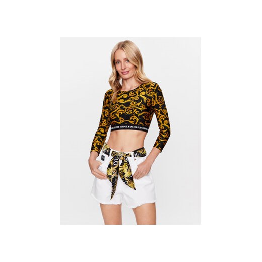 Versace Jeans Couture Bluzka 74HAH218 Czarny Regular Fit 42 promocja MODIVO