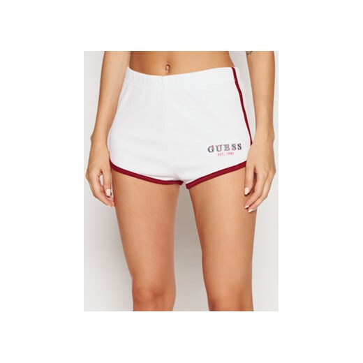 Guess Szorty plażowe E1GD06 SG00M Biały Regular Fit Guess L okazja MODIVO