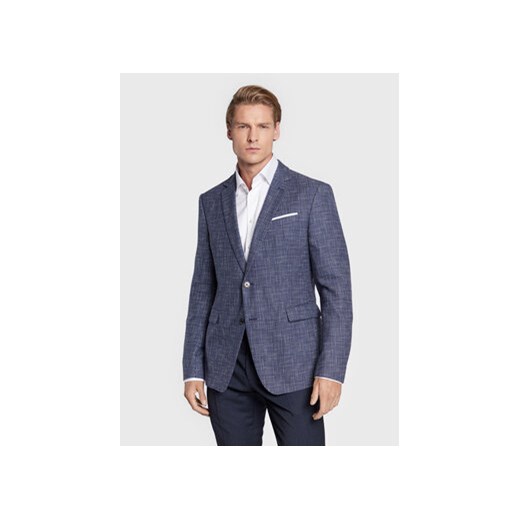 JOOP! Marynarka 17 Jb-84Hogiz 30030191 Granatowy Slim Fit Joop! 52 okazja MODIVO