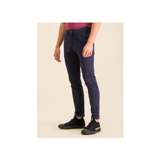 Calvin Klein Jeans Spodnie materiałowe J30J314063 Granatowy Skinny Fit 33_34 MODIVO wyprzedaż
