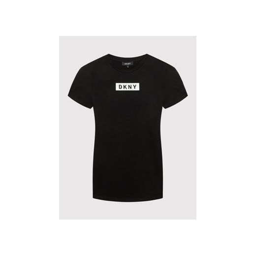DKNY T-Shirt D35R93 S Czarny Regular FIt 14Y promocja MODIVO