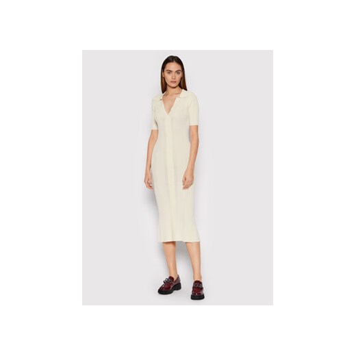 Remain Sukienka dzianinowa Joy Knit RM1021 Beżowy Slim Fit Remain 34 MODIVO
