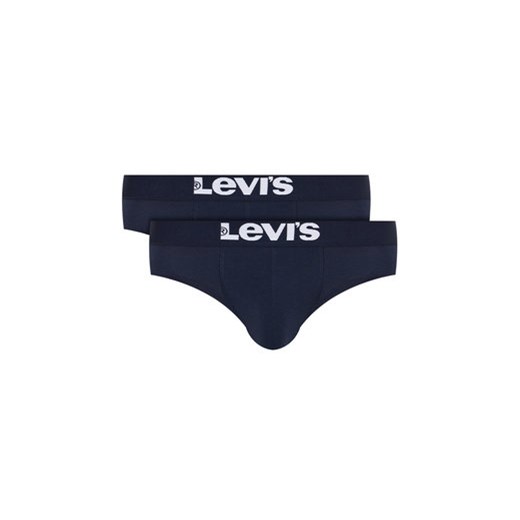 Levi's® Komplet 2 par slipów Solid Basic 905003001 Granatowy S promocyjna cena MODIVO
