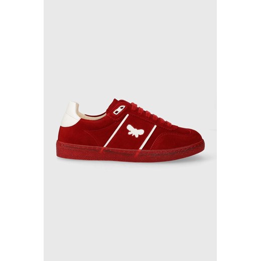 Weekend Max Mara sneakersy zamszowe Pacocolor kolor czerwony 2415761094600 ze sklepu ANSWEAR.com w kategorii Trampki damskie - zdjęcie 167339121