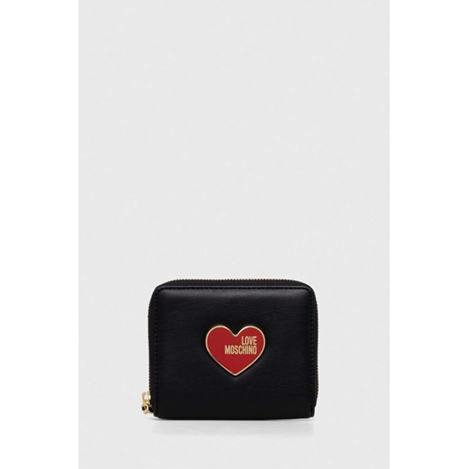 Love Moschino portfel damski kolor czarny ze sklepu ANSWEAR.com w kategorii Portfele damskie - zdjęcie 167339182