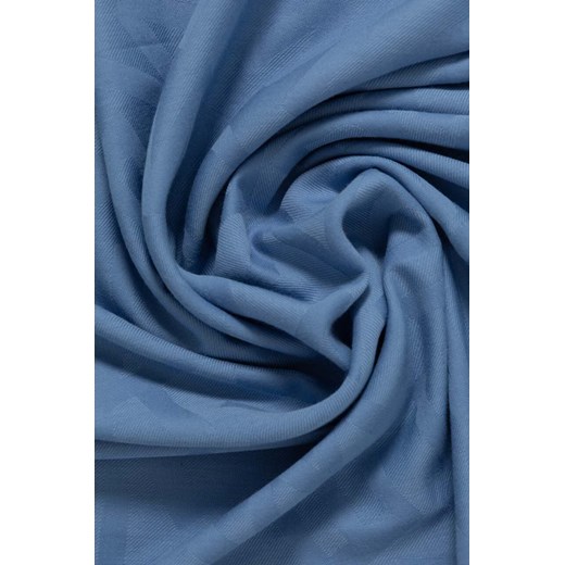 Weekend Max Mara szal bawełniany kolor niebieski gładki ONE ANSWEAR.com