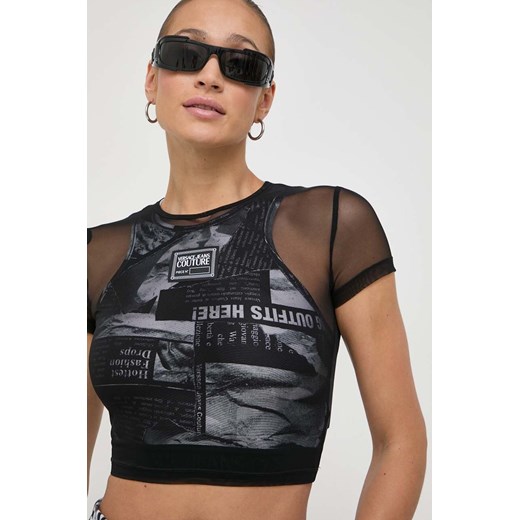 Versace Jeans Couture t-shirt damski kolor czarny M ANSWEAR.com