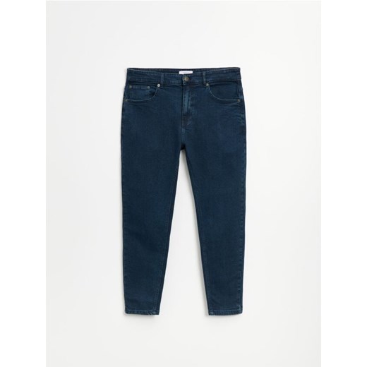 Jeansy carrot fit w stylu vintage granatowe House 28/30 okazyjna cena House