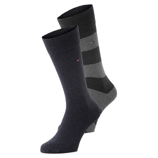 Tommy Hilfiger Skarpety pakowane po 2 szt. Mężczyźni indygo jednolity - id: 620291-0004-04346 - marki Tommy Hilfiger - 167342934 Tommy Hilfiger Skarpety pakowane po 2 szt. Mężczyźni indygo jednolity ze sklepu vangraaf w kategorii Skarpetki męskie - zdjęcie 167342934