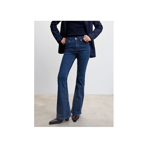 Mango Jeansy Flare 47000152 Granatowy Flare Fit Mango 38 wyprzedaż MODIVO