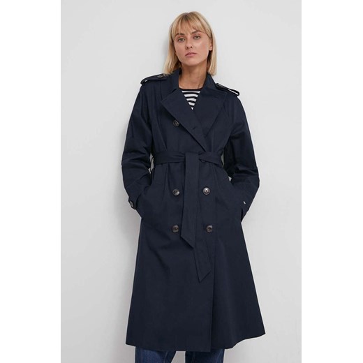 Płaszcz damski Tommy Hilfiger z bawełny