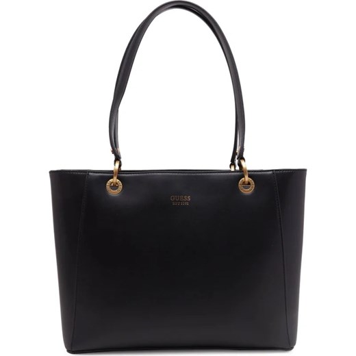 Shopper bag czarna Guess matowa elegancka 