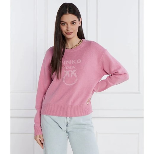 Pinko Wełniany sweter | Regular Fit ze sklepu Gomez Fashion Store w kategorii Swetry damskie - zdjęcie 167354842