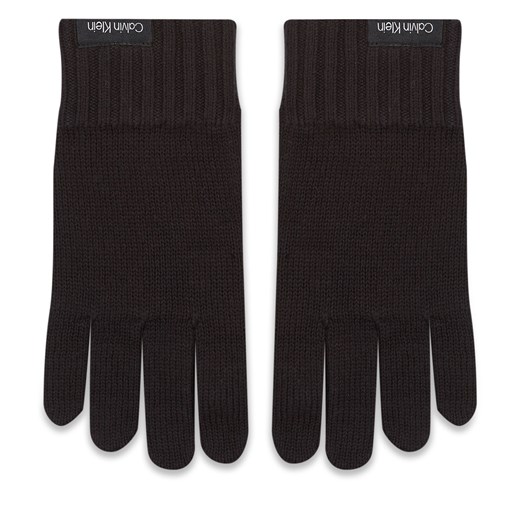 Rękawiczki Męskie Calvin Klein Classic Cotton Rib Gloves K50K511011 Czarny ze sklepu eobuwie.pl w kategorii Rękawiczki męskie - zdjęcie 167357482
