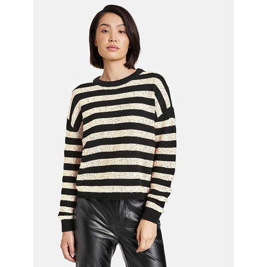TAIFUN Sweter w kolorze czarno-kremowym ze sklepu Limango Polska w kategorii Swetry damskie - zdjęcie 167365320