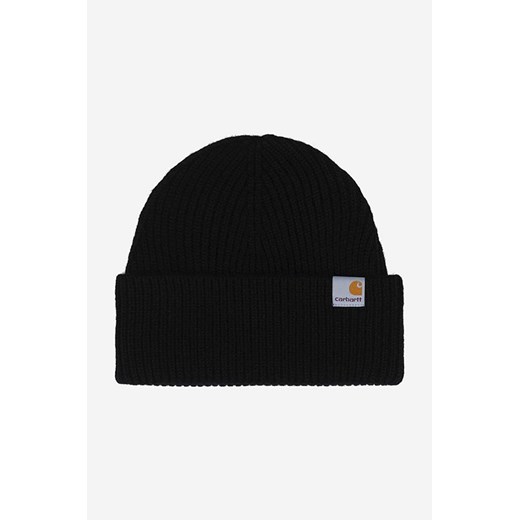 Carhartt WIP czapka kolor czarny z grubej dzianiny One Size PRM