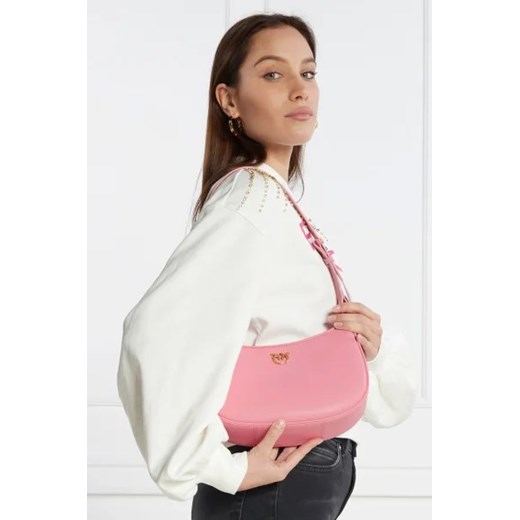 Pinko Skórzane hobo HALF MOON MINI FL VITELLO SETA Pinko OS Gomez Fashion Store