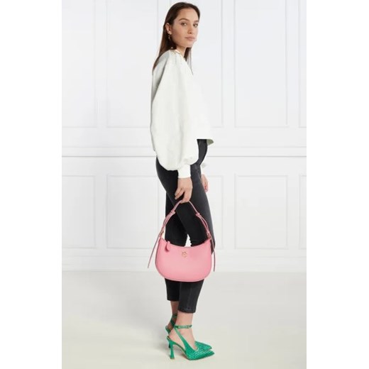 Pinko Skórzane hobo HALF MOON MINI FL VITELLO SETA Pinko OS Gomez Fashion Store
