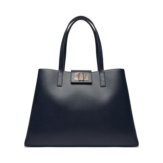 Shopper bag Furla czarna matowa duża elegancka 