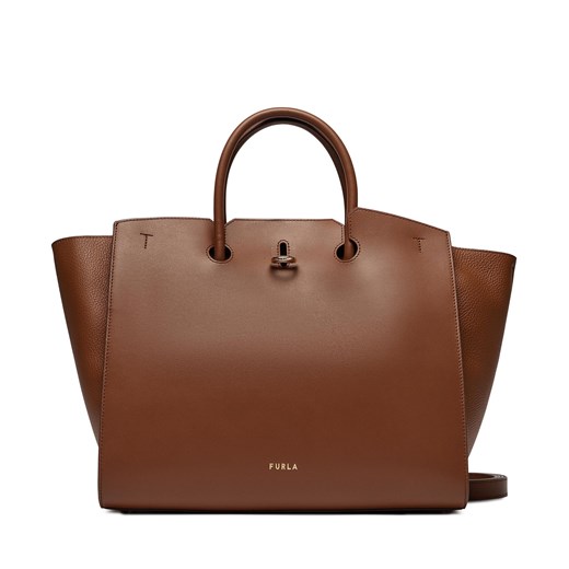 Torebka Furla Genesi L Tote WB00849-BX0053-03B00-1007 Brązowy ze sklepu eobuwie.pl w kategorii Torby Shopper bag - zdjęcie 167381332